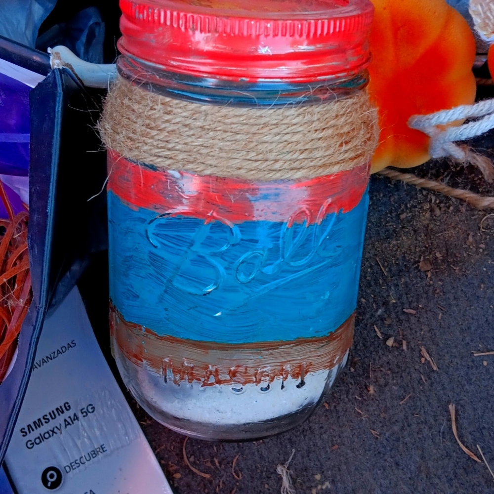 Diy Beach themed candle